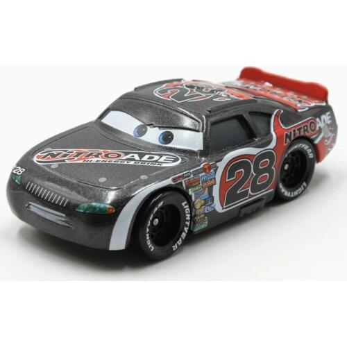 100% Original Disney Pixar Cars No.28 Nitroade Racer 1:55 Scale Diecast Metal Alloy Modle Cute Toys Car For Children Gifts