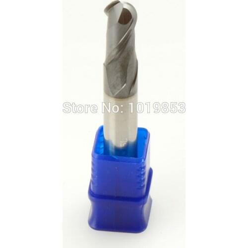 2pcs CGS-250 R5X10X75L HRC50 SOLID tungsten carbide ball nose end mill for stainless steel or steel