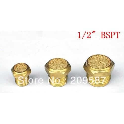 2pcs Pneumatic Breather Vent Silencers Muffler 1/2" BSPT