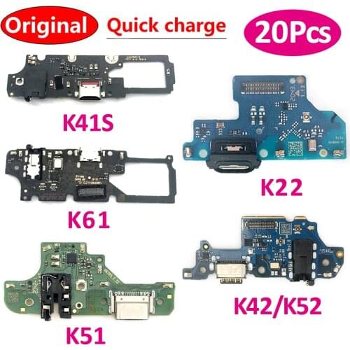 20Pcs/Lot，100% Original For LG K22 USB Micro Charger Charging Port Dock Connector Microphone Board Flex Cable