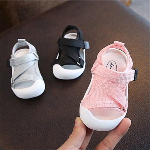 2020 Summer Infant Toddler Shoes Baby Girls Boys Casual Shoes Non-Slip Breathable High Quality Kids Anti-collision Beach Shoes