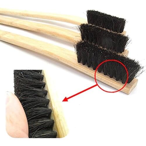 40cm 1Pcs Car Engine Tire Wheel Rim Cleaning Brush Long Bamboo Handle Natural Auto Detailing Washer For Motorcycles