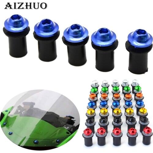 5pcs 6mm Universal Windscreen Windshield Bolts Screw For BMW F R K 650 700 800 1200 1300 GS R RS Adventure
