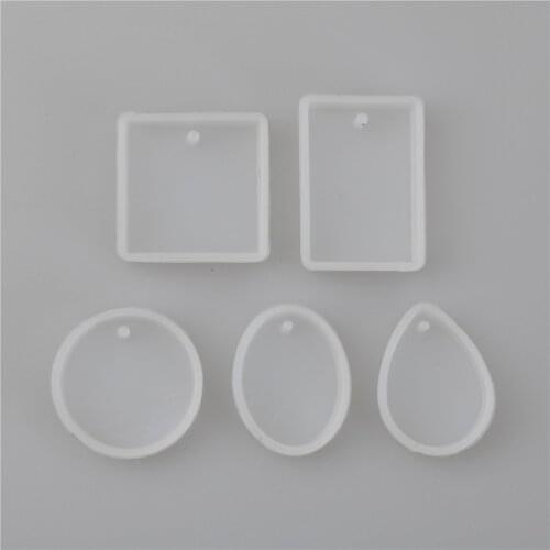 5pieces/set Pendant Silicone Mold Resin Silicone Mould Handmade Tool Epoxy Resin Molds