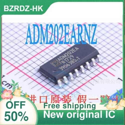 5PCS/lot ADM202EARNZ RS-232 SOP16 New original IC