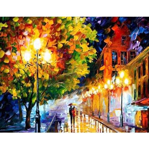 A2942 landscape cross stitch Oil painting girl 11/ 14ct /16/28/27CT cloth cotton thread embroidery DIY handmade