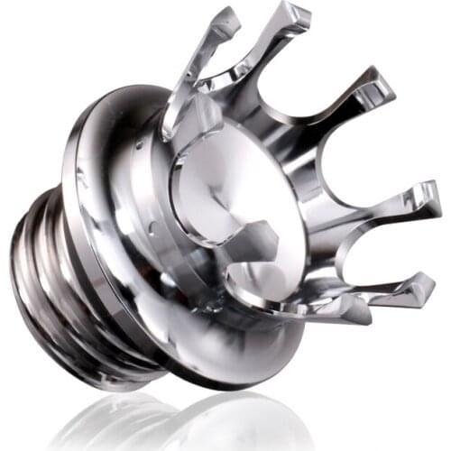 Motorcycle Gas Cap Crown Style CNC Flush Oil Fuel Tank Cap For Harley Sportster 883 1200 Road King Softail Dyna FXSTS