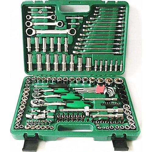 Factory Direct Machine Repair Auto Repair Wrench 150 Piece Socket Wrench Combination Tool Set 72 Tooth Quick Wrench