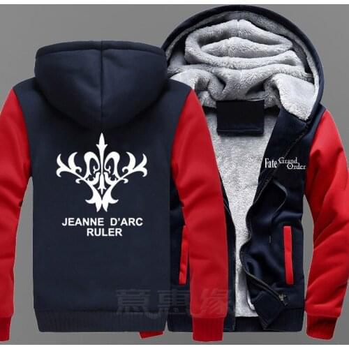 New Fate grand order Hoodie Anime FGO Alter Coat Jacket Winter Men Thick Zipper Sweatshirt
