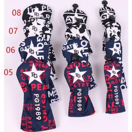 NEW golf woods headcovers nylon pearly gates golf club driver fw ut covers PG MANY COLORS