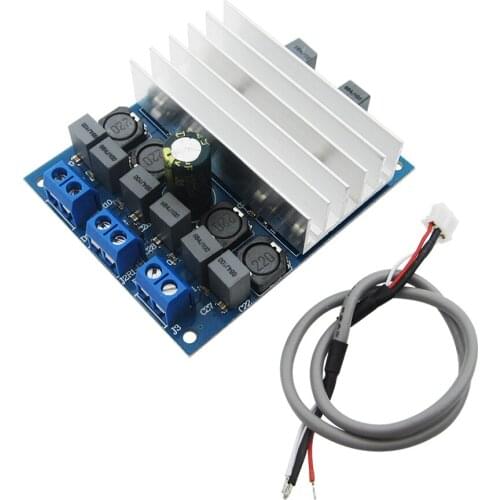 Wholesale 5set TDA7492 2 x 50W D Class High-Power Digital Amplifier Board AMP Board+ Radiator