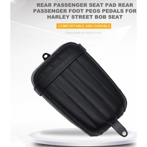 Rear Passenger Seat Pad Rear Passenger Foot Pegs Pedals For Harley Street Bob seat