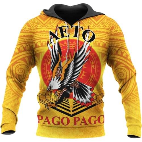 American Samoa Pago Aeto Mens Casual Hoodie 3D Print Hoodies Man Pullover Women Hood Sweatshirt Jacket Unisex Fashion Streetwear