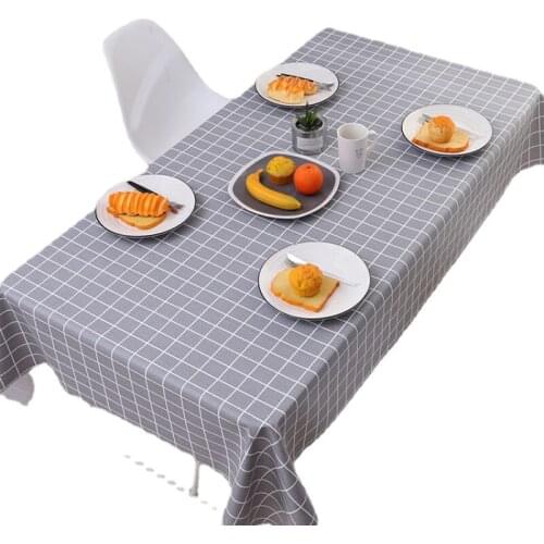 Nordic Water Proof Oil Proof Wash Free Rectangular Tablecloth For Table Desk Picnics Material