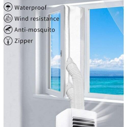 Universal Air Lock Window Seal Cloth Plate 2 3 4m Hot Airs Stop Conditioner Outlet Window Sealing Kit for Mobile Air Conditioner