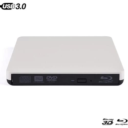 USB3.0 Bluray External Optical Drive 3D Player BD-RE Burner Recorder DVD+/-RW DVD-RAM For Macbook/Windows/Linux/ PC/Laptop