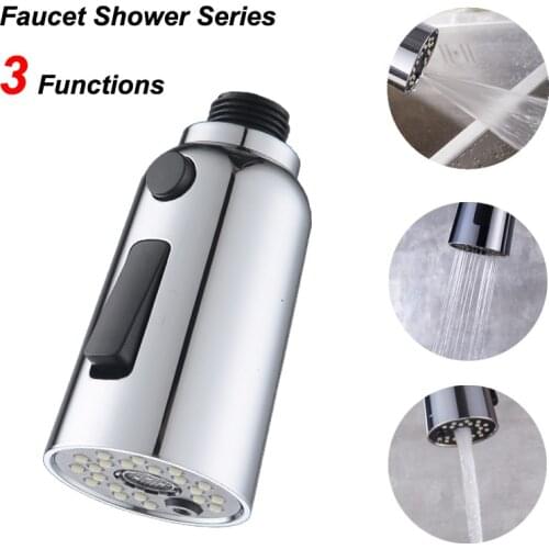 Multifunction Faucet Shower Nozzle Kitchen Sink Pull Faucet Nozzle Sprayer Silver Small Shower Pull Head Kichen Accessories