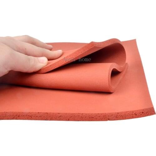 1000X1000X2mm,Silicone Sponge Sheet RED Foam Silikon Sheet Silicone Rubber Foam Sheet Heat press Transfer