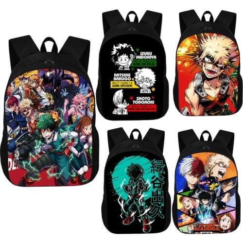 Japan Anime Boku no Hero Academia Backpack for Teenagers Sans Izuku Katsuki Tsuyu Mashirao School Mochila My Hero Academia Bag