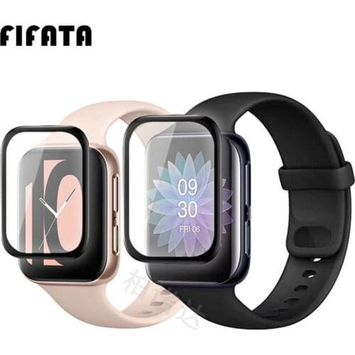 FIFATA Full Coverage Screen Protector Film For OPPO Watch 41MM 46MM 5D Curved / Soft Hydrogel Clear Protection Film (Not Glass)