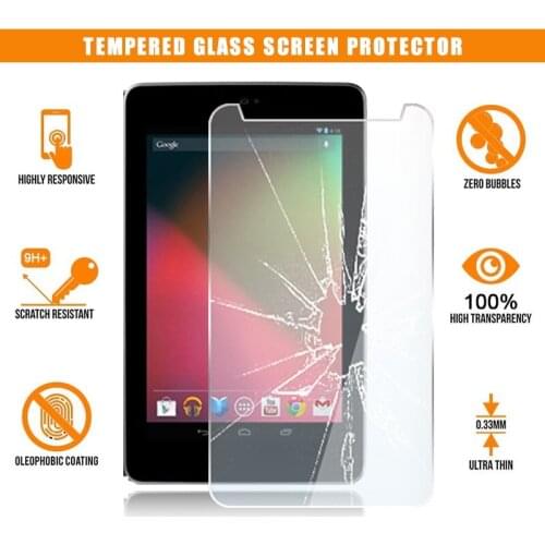 Screen Protector for Google Nexus 7 1st Gen 2012 Tablet Tempered Glass 9H Premium Scratch Resistant Anti-fingerprint Film Cover