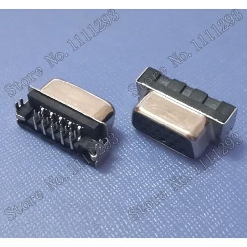 10pcs/lot VGA Jack Socket Connector for Asus A55V A55VD A55VM K55A K55V K55VD K55VM K55VJ Laptop CRT Port , PCB to Top H 4.6mm