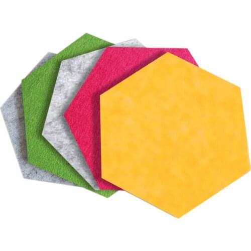 5Pcs Hexagon Acoustic Panels Sound Proof Padding Wall Sticker for Wall Decoration Kids Room Acoustic Treatment