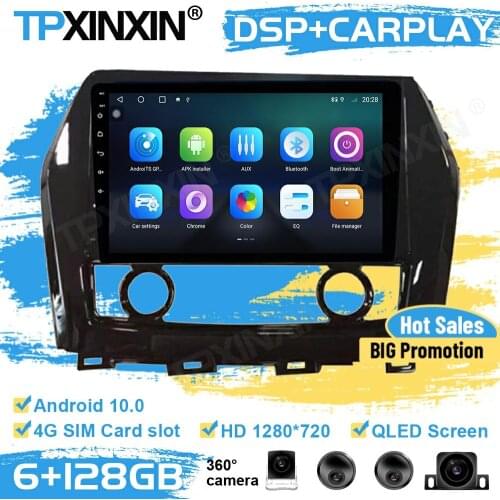 6+128G 360 Cameras Radio Multimedia Stereo Receiver Android 10 For NISSAN CIMA 2016 2017 GPS Navigation Player Audio Head Unit