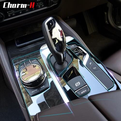 Car Interior Trim Dashboard CD Panel Clear Paint TPU Protective Bra Film Stickers for BMW 5 Series 525i 530i 540i G30 RHD 2018