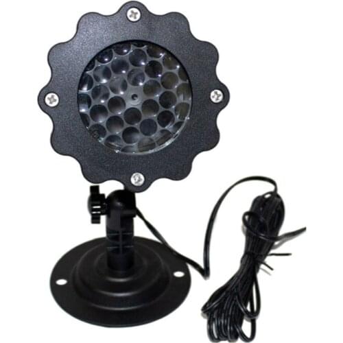 White snowflake pattern, can be inserted into the LED snowflake projection lamp garden light