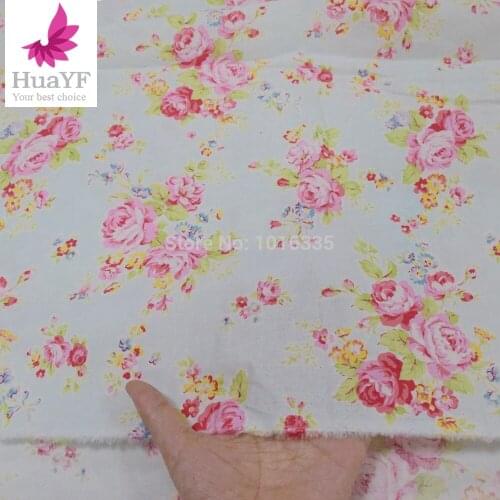 Free shipping Twill Cotton Fabric Floral Patchwork Cloth For DIY Quilting Sewing Baby&Children Sheets Cribs Cushions D