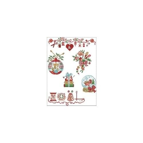 NN xiaoyi cotton self-matching cross stitch Cross stitch RS cotton comes with no prints Ve sewing - Christmas