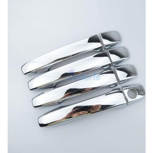 Chrome Car Styling Door Handle Cover Overlay Trim Panel Frame 2011 2012 2013 2014 2015 2016 2017 For Toyota Sienna Accessories