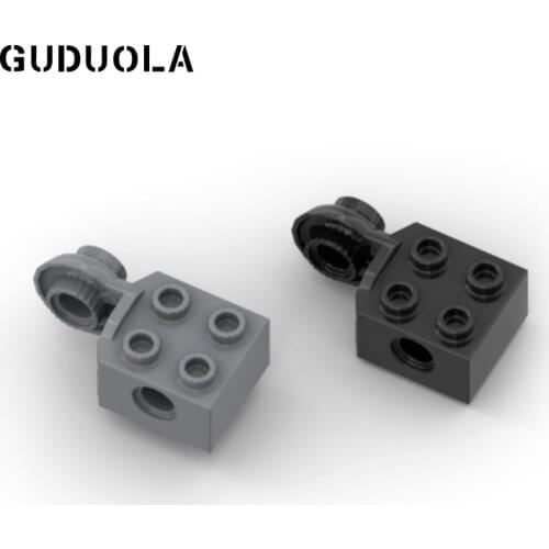 Guduola Technic Brick 2x2 with Hole, Half Rotation Joint Ball Vertical 48171 Building Block Small Brick Education toys 10pcs/LOT