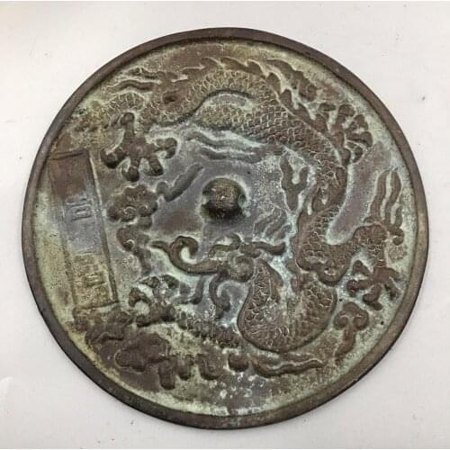 Chinese ancient dargon Bronze mirror decoration mirror Home decoration metal crafts