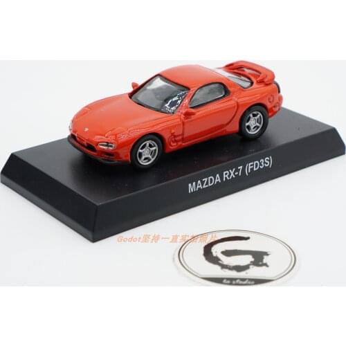 Kyosho 1/64 Mazda RX7 FD3S Diecast Collection of Simulation Alloy Car Model Children Toys