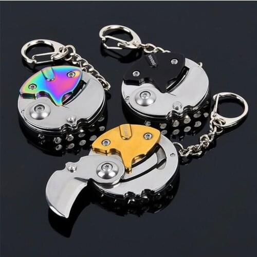 Multifunctional Outdoor EDC Tool Circle Folding Coin Knife Keychain Screwdriver Creative Mini Coin Knife Outdoor Tool Parcel Ke