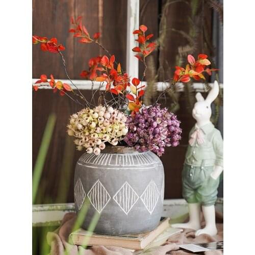 Simulation Rose Berry 32cm Artificial Blueberries Vintage Forest Fruit Country Garden Fake Flower Decoration