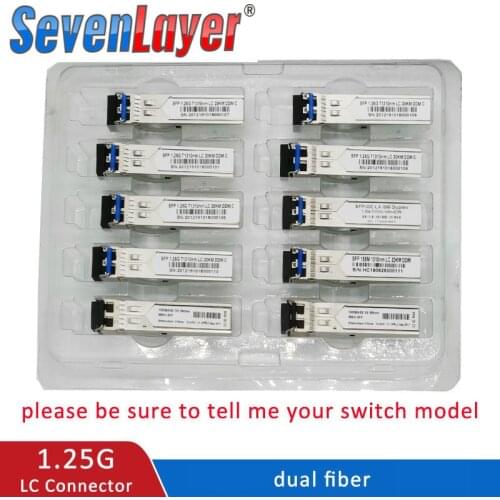 SFP Module 1.25G LC Dual 1310nm/850nm WDM Switch Compatible SFP Transceiver Module With Switch With DDM Function