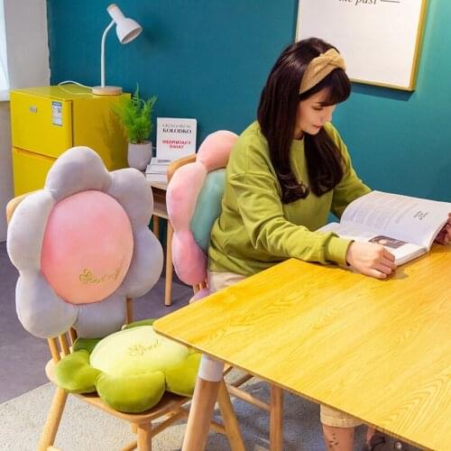 Cartoon Flowers Short Plush Seat Cushion Super Soft Children Crawling Tatami Floor Mat For Friend Kids Birthday Gift Home Decor