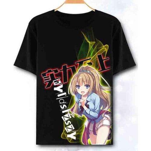 New Anime Classroom of the Elite Horikita Suzune Cosplay T-shirt Japan t shirt terylene short sleeve Summer Tops Tees