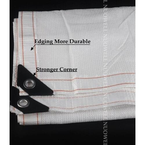 Customize White Sunshade Net UV Protection Thicken Balcony Terrace Canopy Sun Sailing Safety Fence Nets Sun Shade Nets