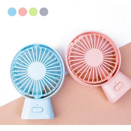 Portable USB Rechargeable Adjustable Three Wind Speeds With Night Light Desktop Cooling Fan Desk Lazy Fan For Office Camping