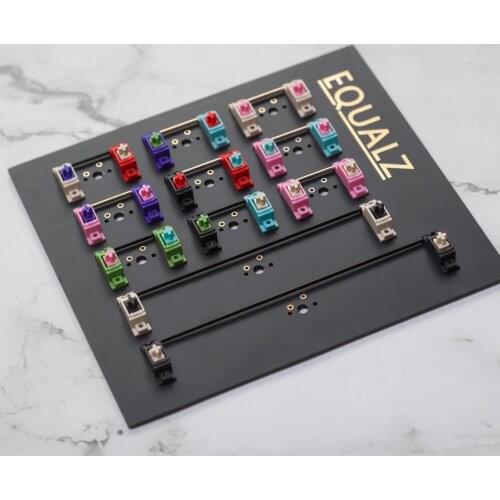 Equalz Satellite Switches For Gaming Mechanical Keyboard DIY Black Green Pink Milk White PCB Screw Satellite Axis Maintain Parts