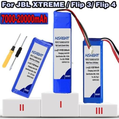 Top 18200mAh GSP0931134 GSP872693 01 GSP872693 Battery for JBL XTREME Xtreme Flip 3 Flip 3 GRAY Flip 4 / Flip 4 Special Edition