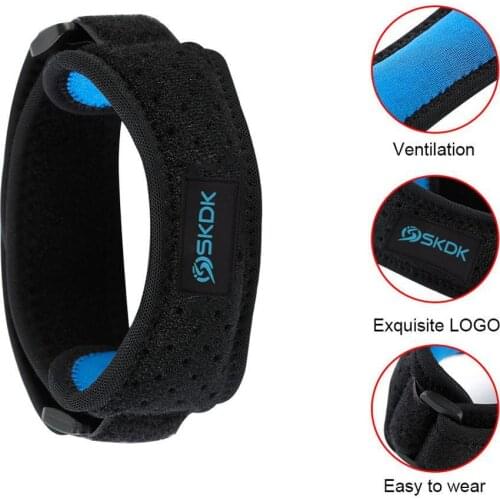 Unisex Adjustable Knee Patellar Tendon Support Strap Band Knee Protector Support Brace Pads Running Basketball Outdoor Sport Aid