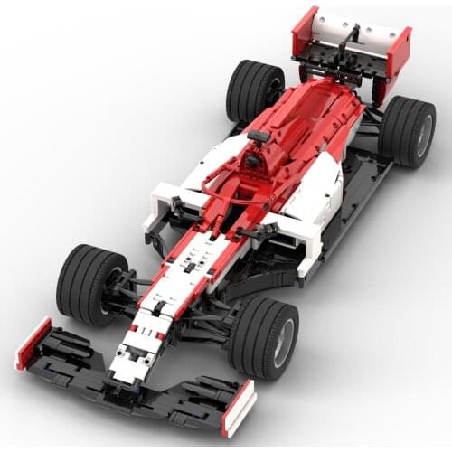 2020 technology car building block Alfa Romeo racing car Oren F1 C39 1:8 DIY puzzle assembly childrens toy model moc-47178