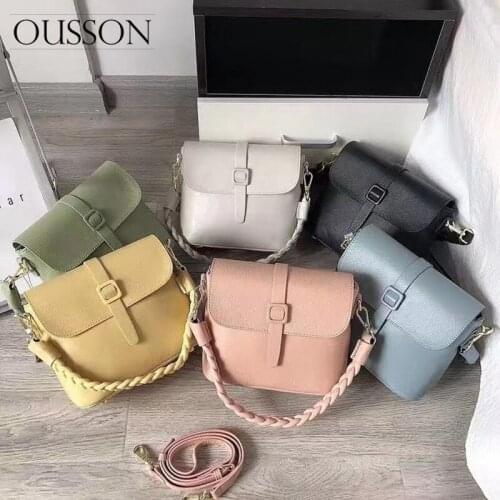 OUSSON 2021 New Design Leather Small Square Underarm Bag Fashion Crossbody Bag Multifunctional Shoulder Bag For Women