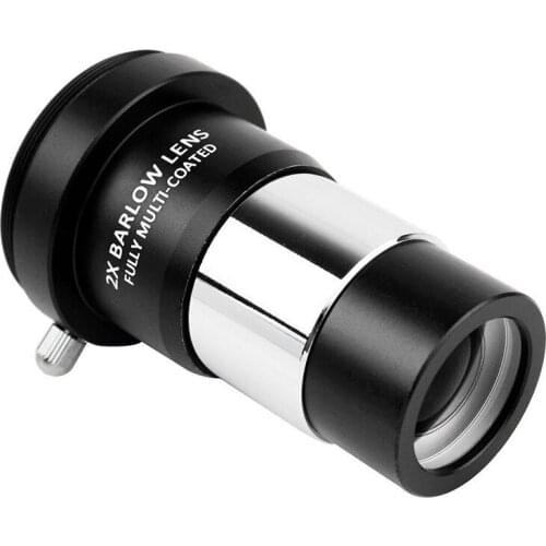 Astronomical Telescope Accessories 2X3X Extender Barlow Mirror with Coating with M42 Thread 1.25" Metal