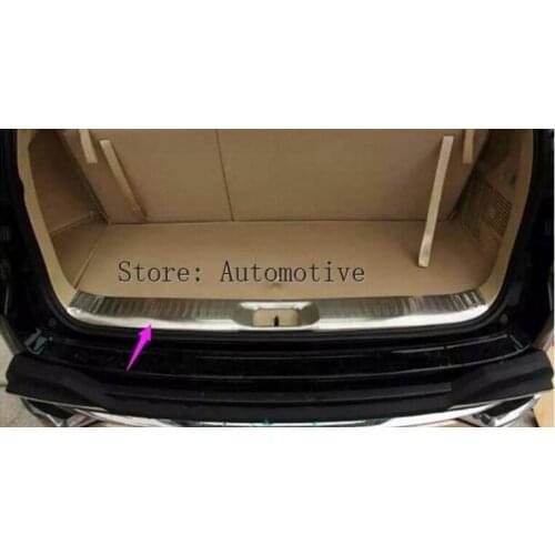 ACCESSORIES FIT FOR 2014 2015 2016 for TOYOTA HIGHLANDER KLUGER INNER REAR BUMPER PROTECTOR BOOT CARGO SILL PLATE